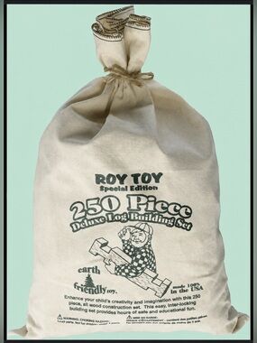 KIDS Roy Toy Special Edition Deluxe Log Building Set - 250+ Pieces‎